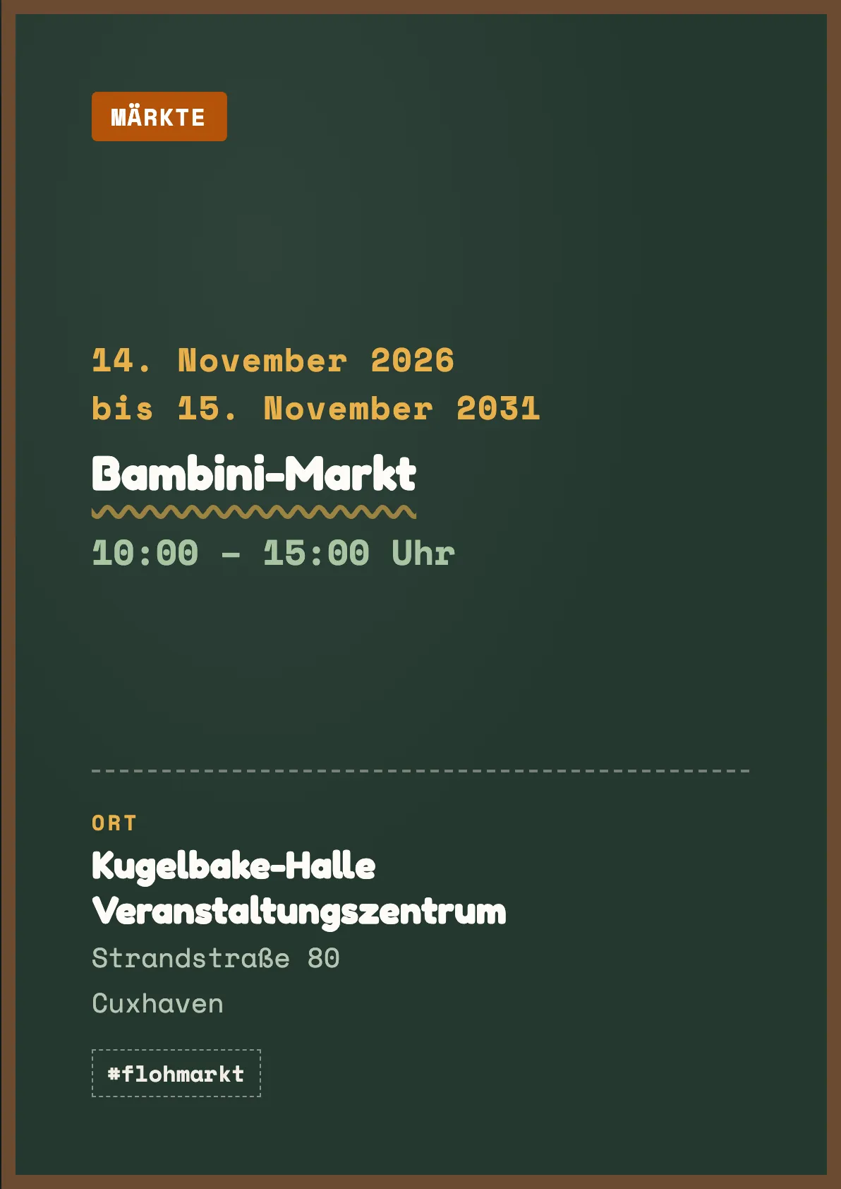 Veranstaltungsflyer
