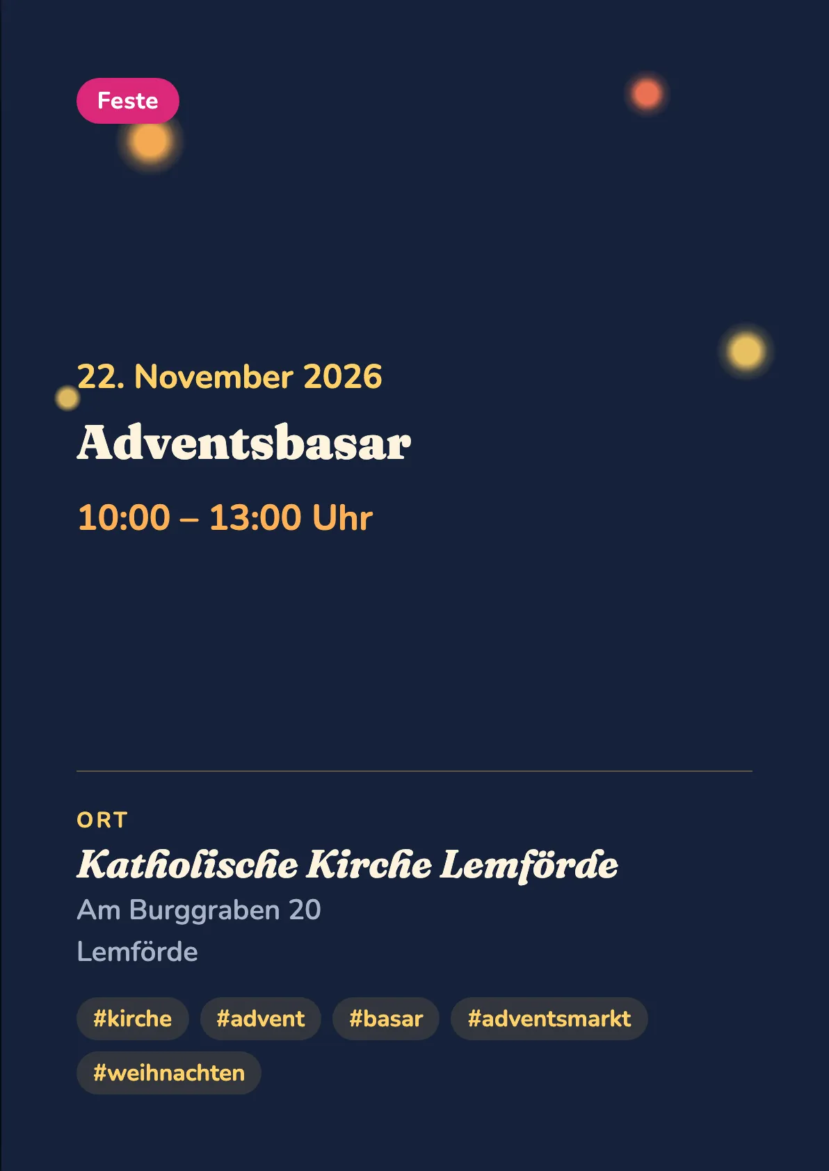 Veranstaltungsflyer