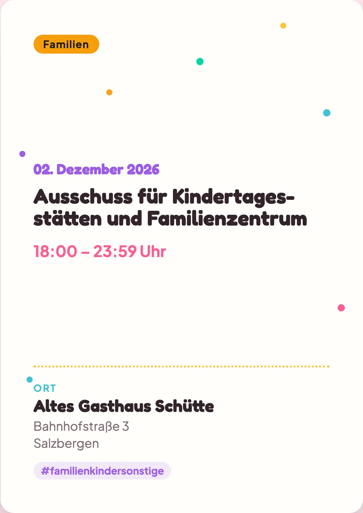 Veranstaltungsflyer