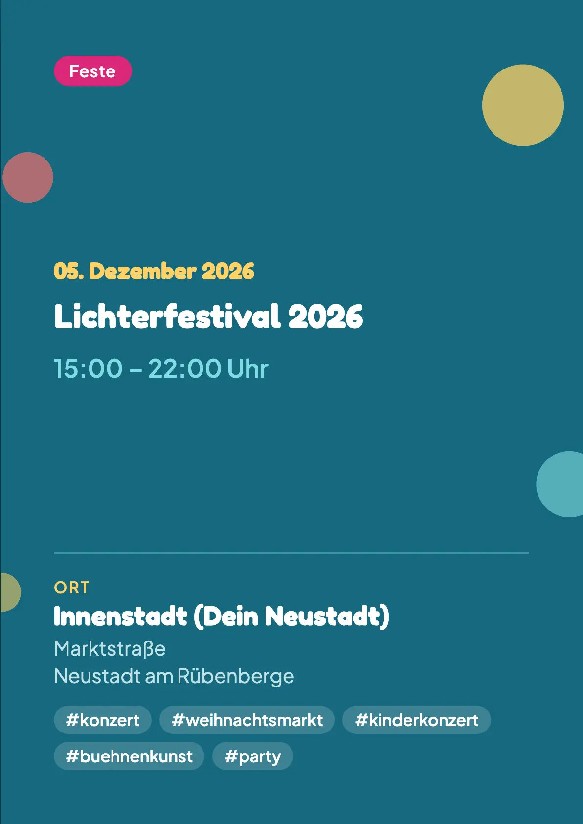 Veranstaltungsflyer