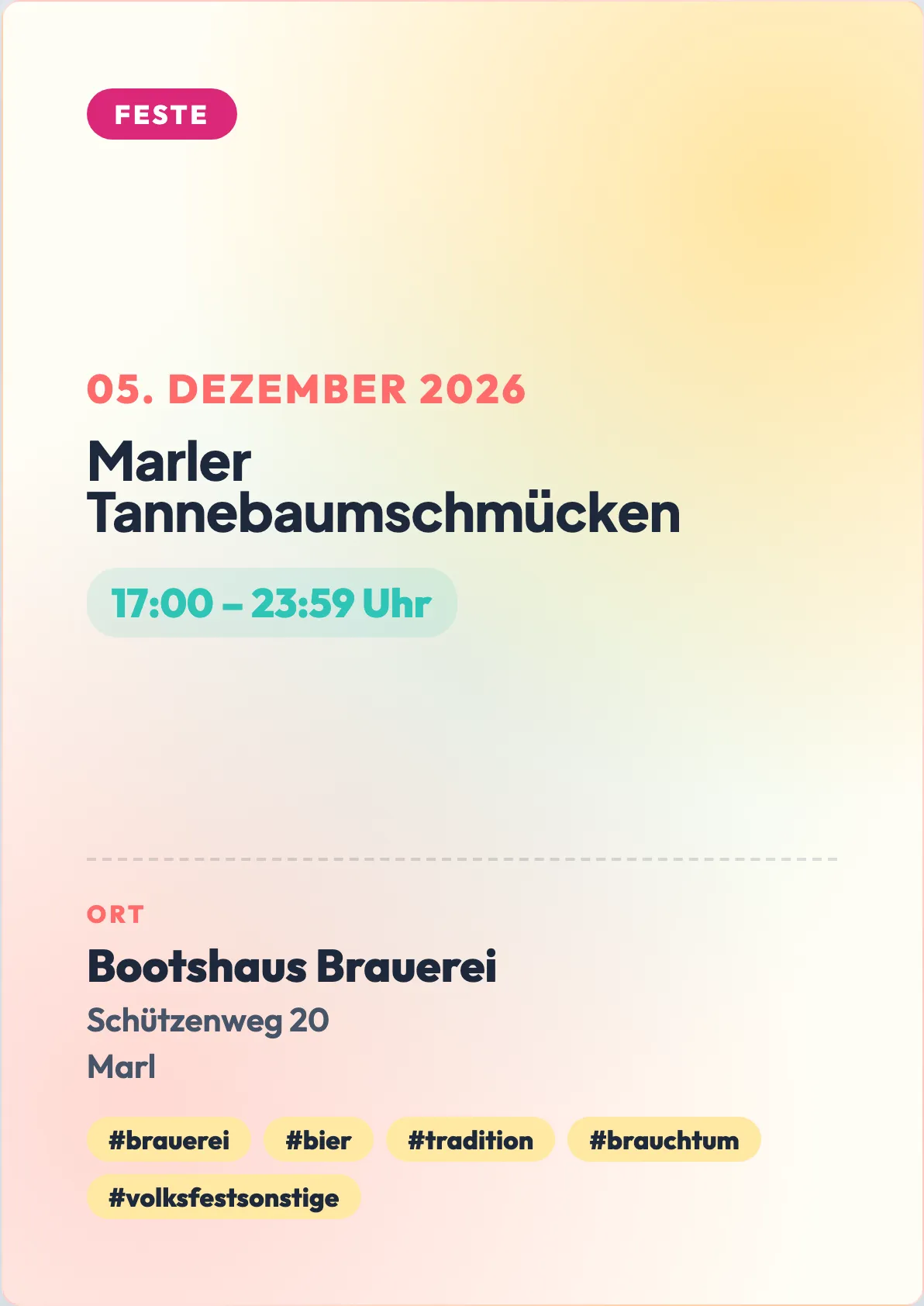 Veranstaltungsflyer