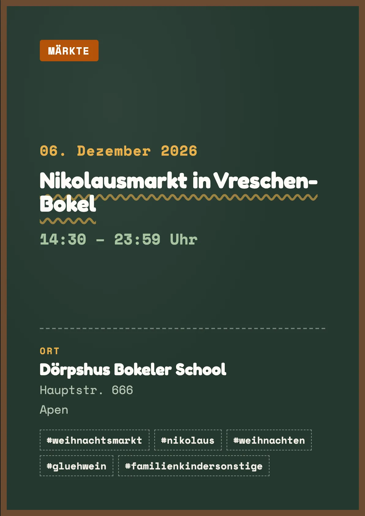 Veranstaltungsflyer