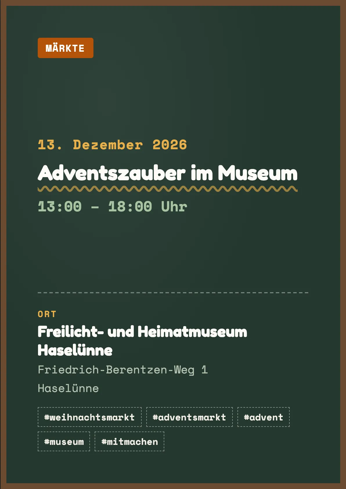 Veranstaltungsflyer