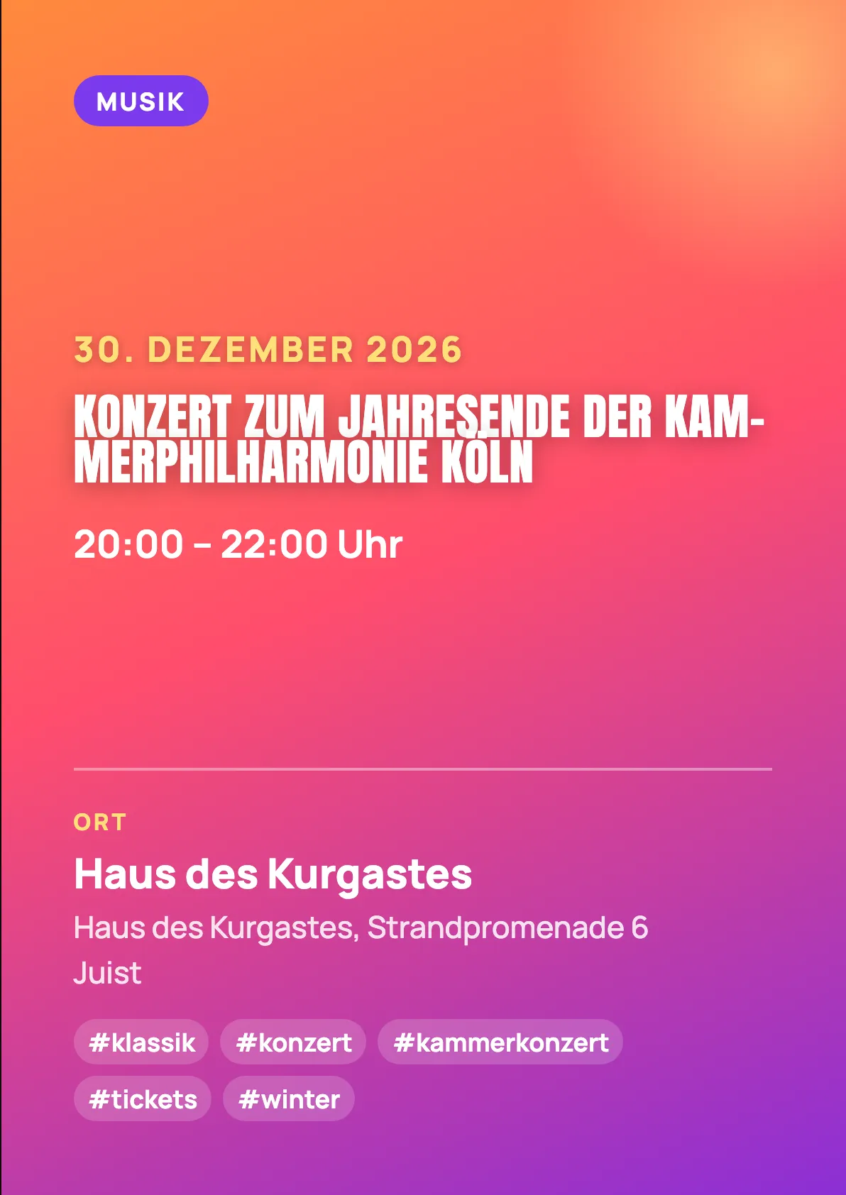 Veranstaltungsflyer
