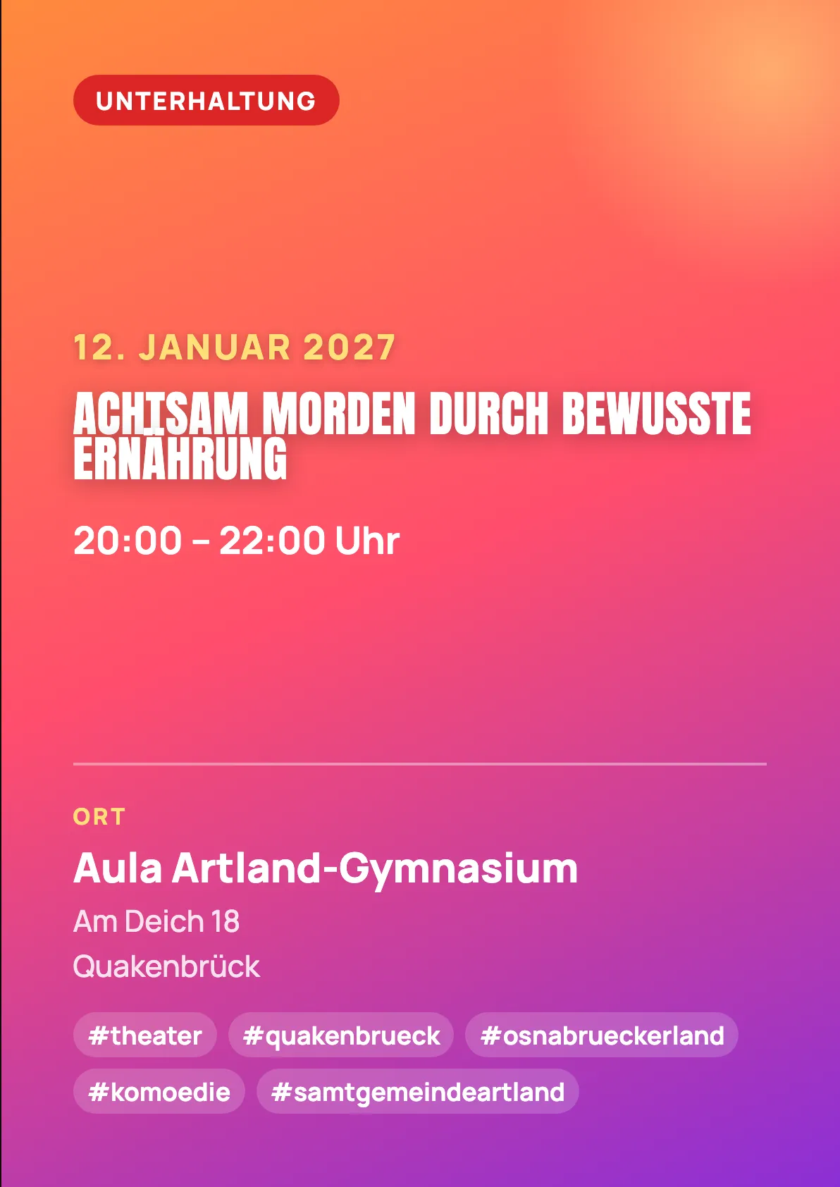 Veranstaltungsflyer