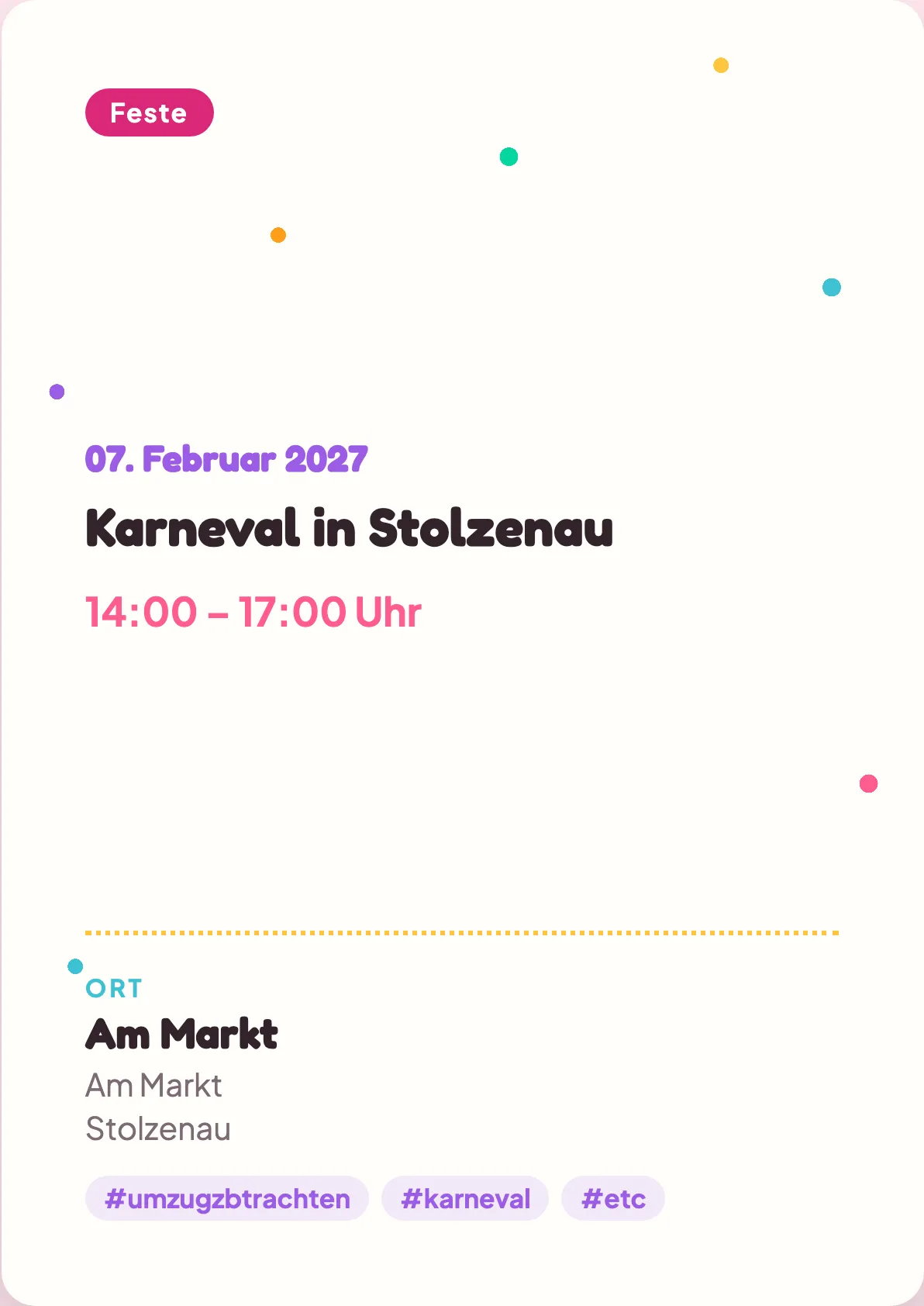 Veranstaltungsflyer