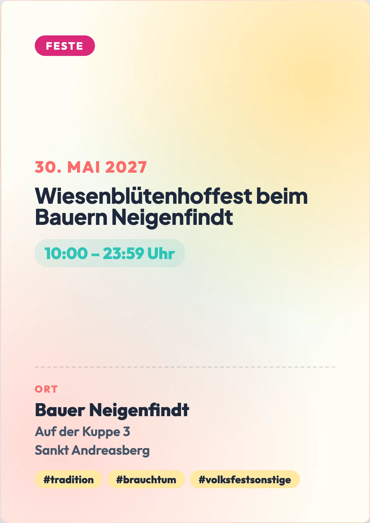 Veranstaltungsflyer