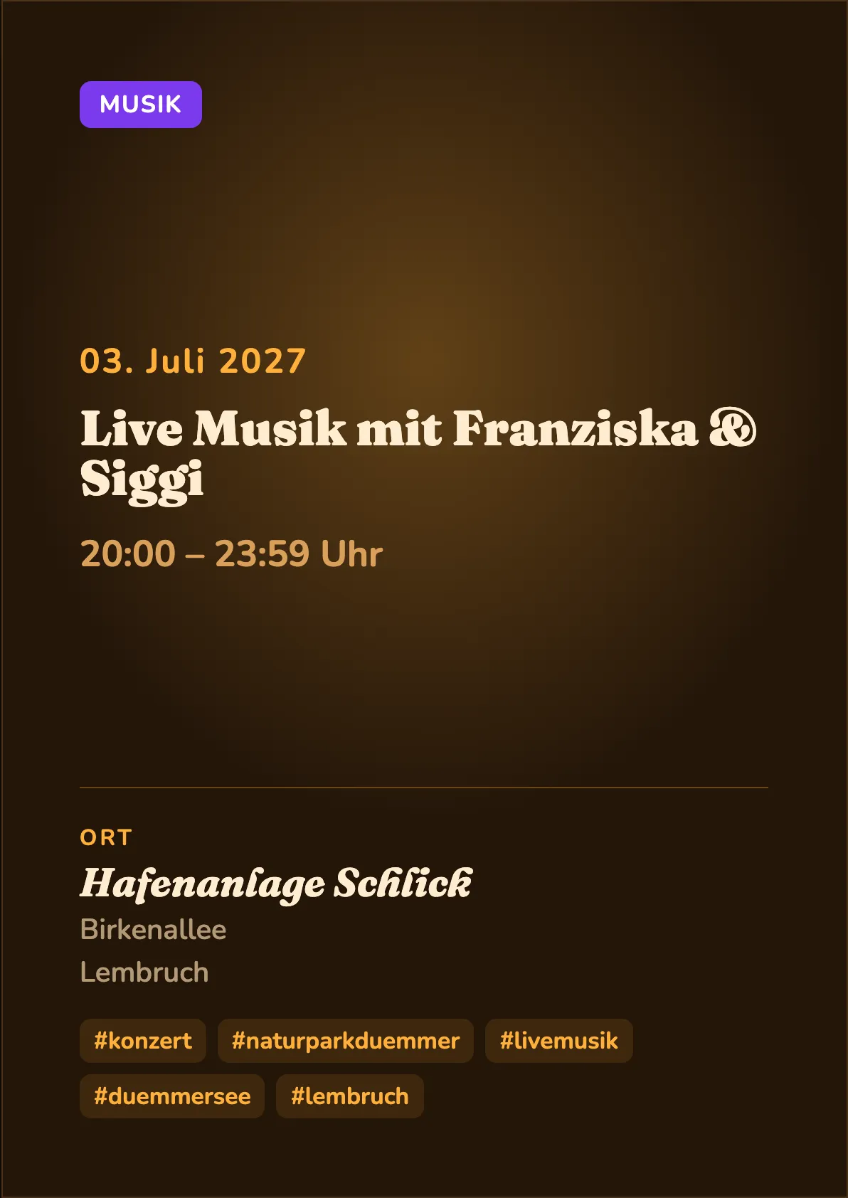 Veranstaltungsflyer