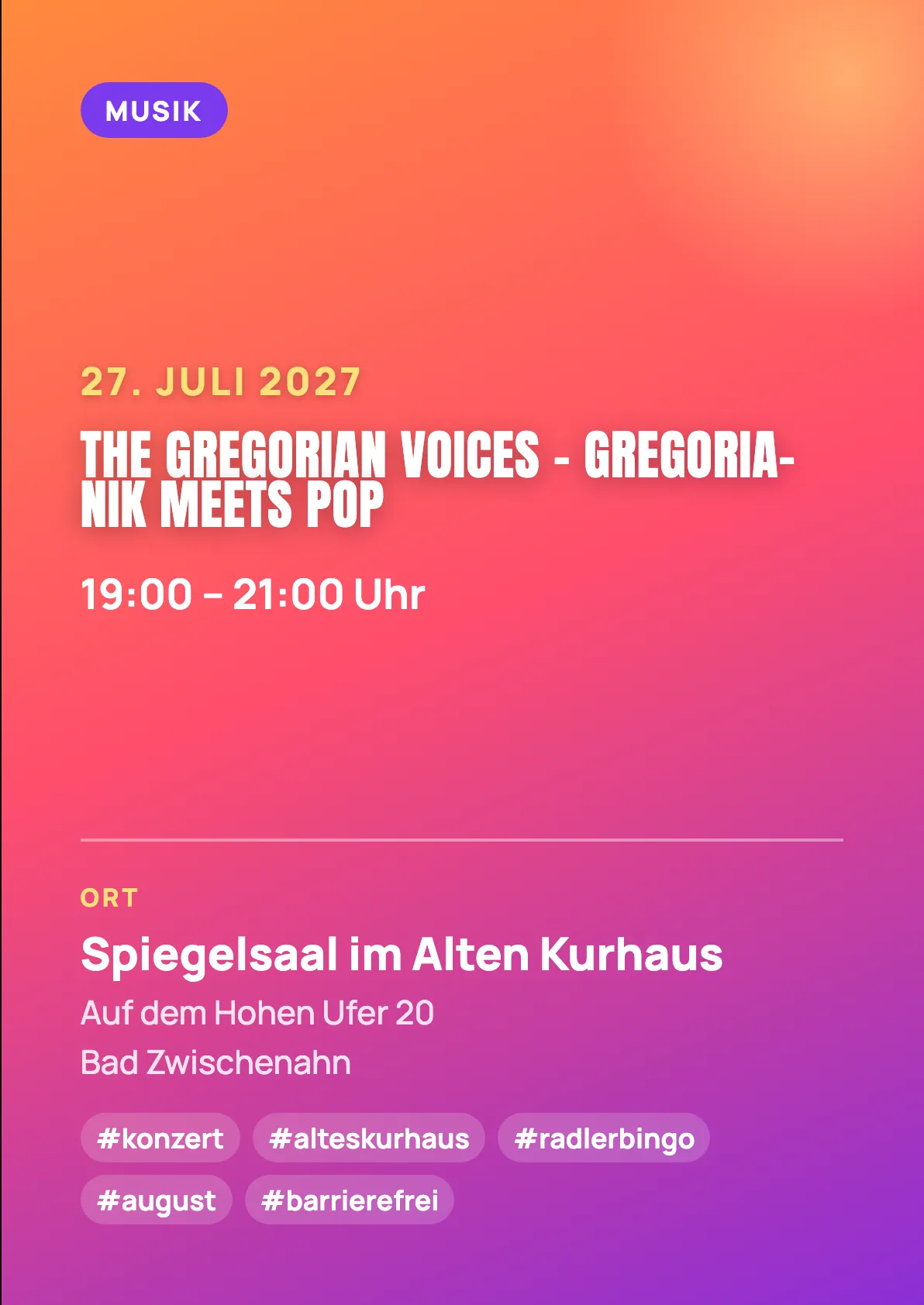 Veranstaltungsflyer
