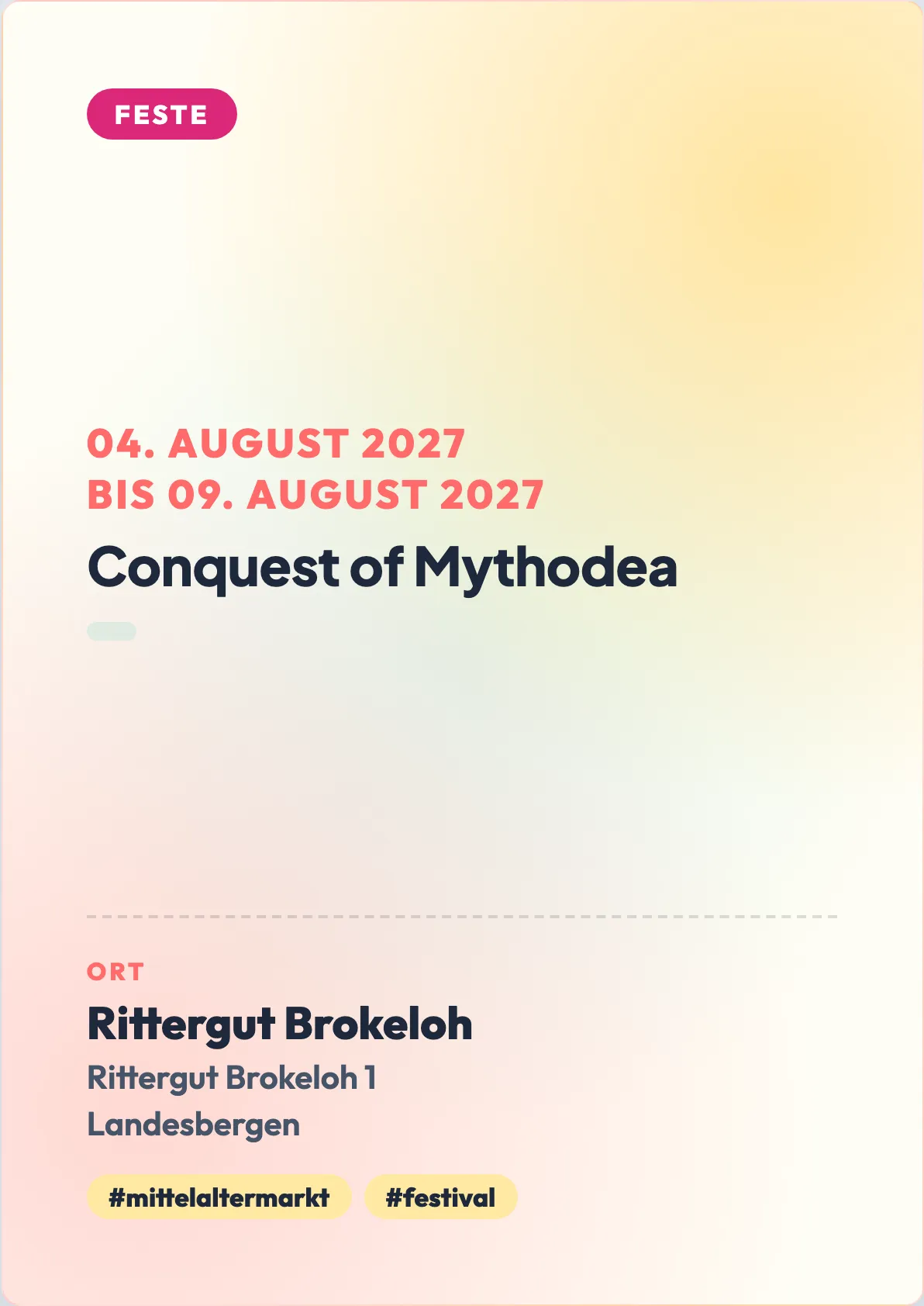 Veranstaltungsflyer