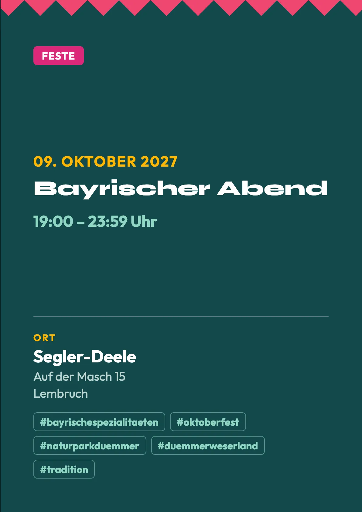 Veranstaltungsflyer