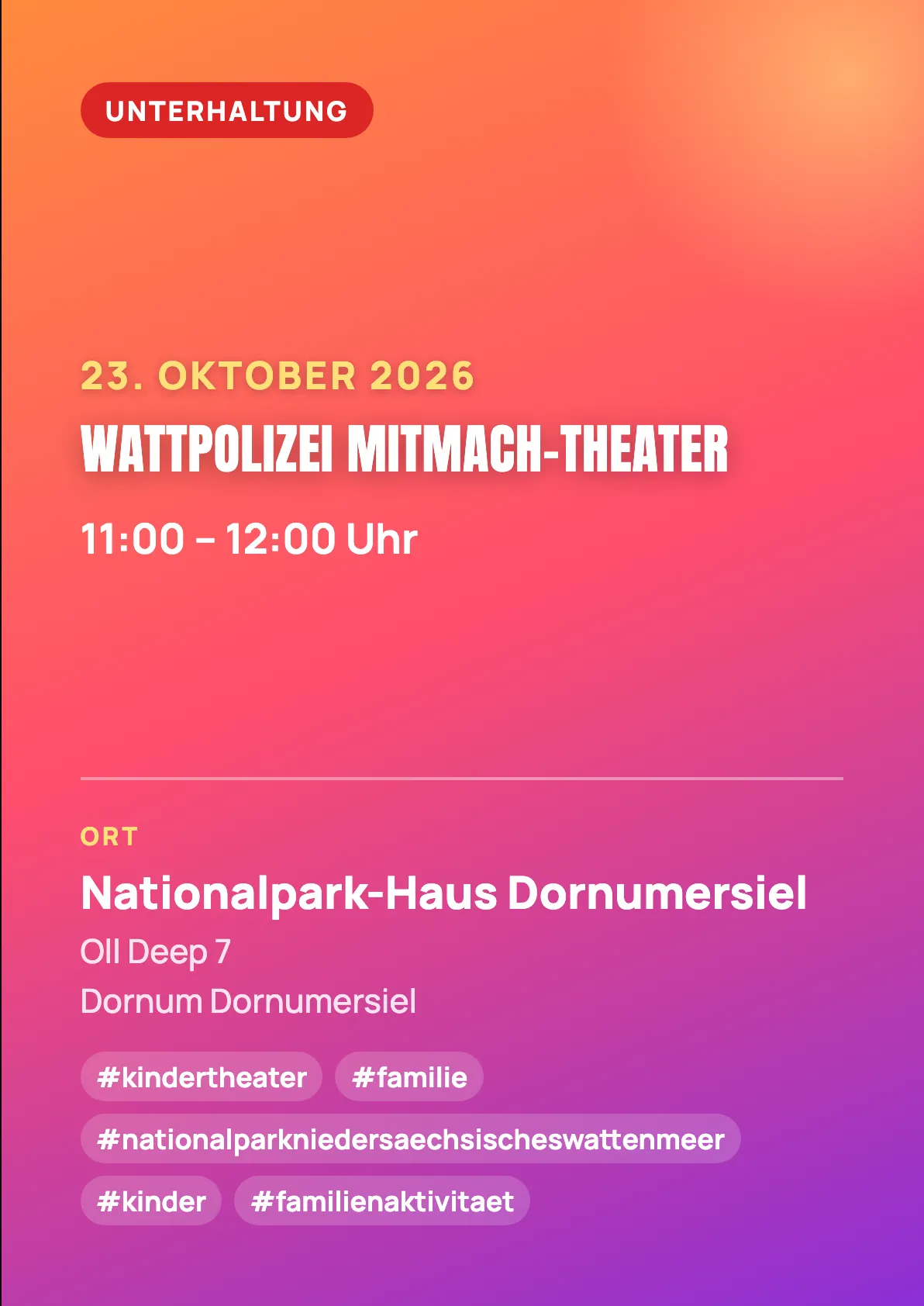 Veranstaltungsflyer