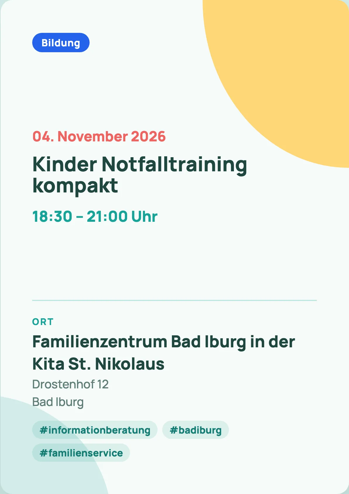 Veranstaltungsflyer