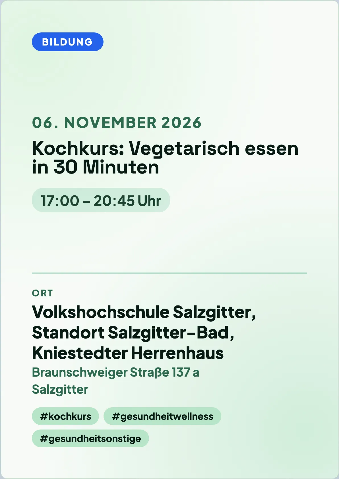 Veranstaltungsflyer