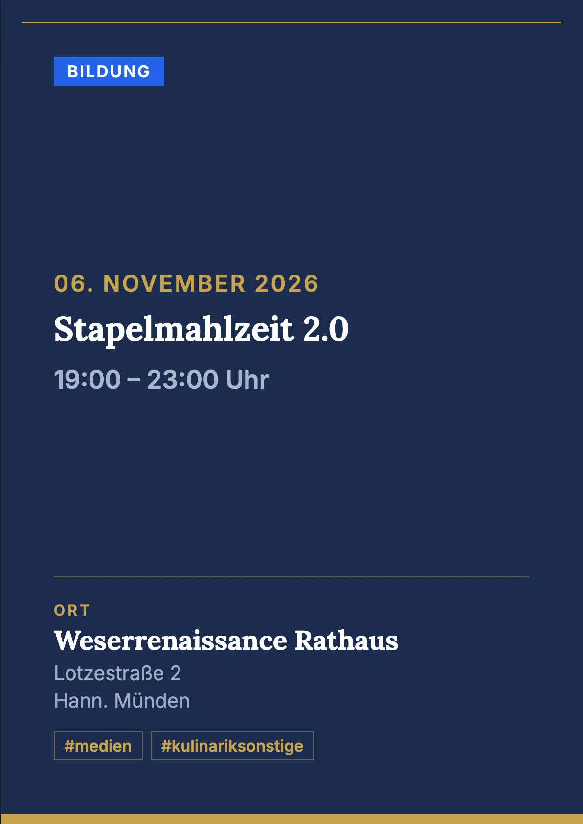 Veranstaltungsflyer