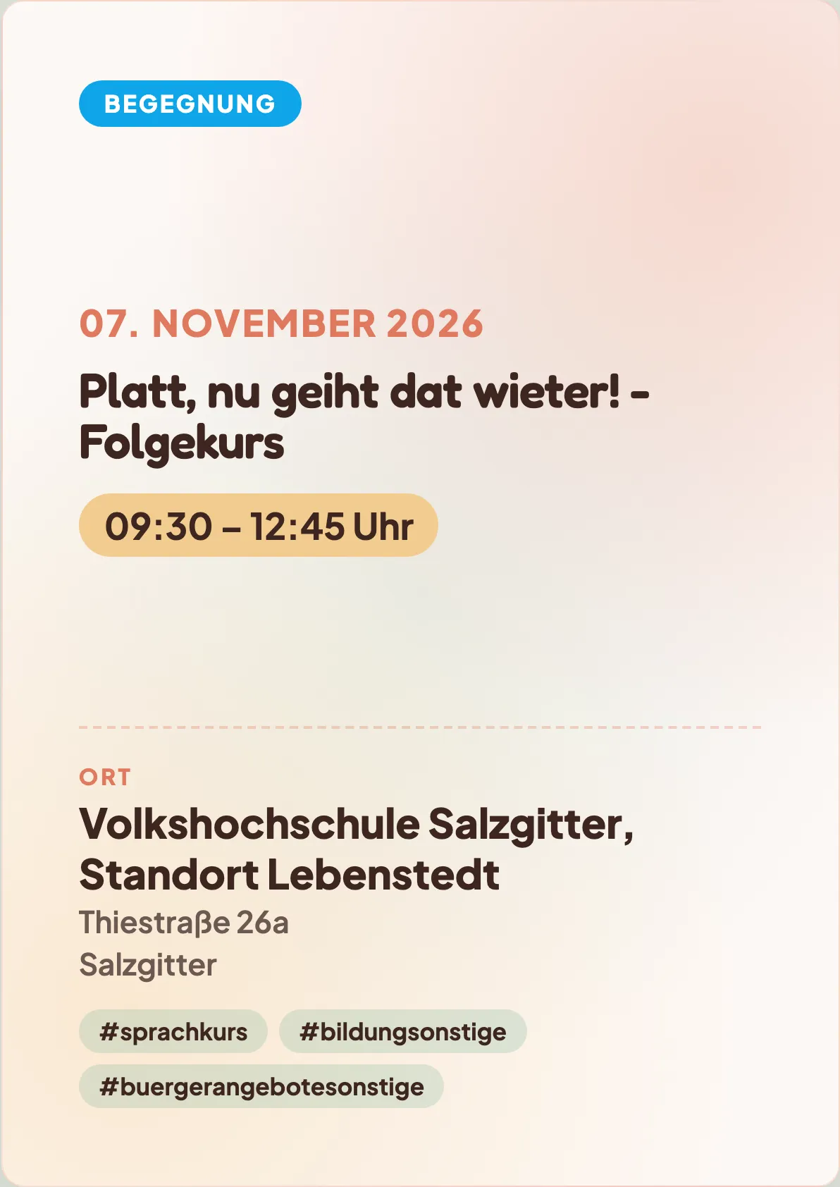 Veranstaltungsflyer