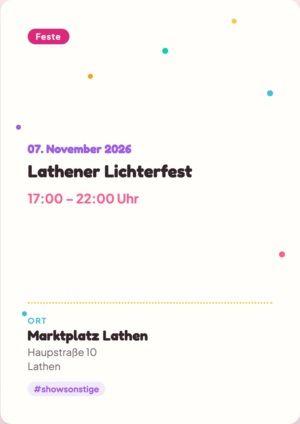 Veranstaltungsflyer