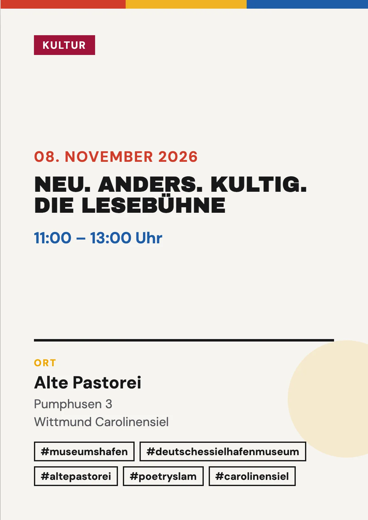 Veranstaltungsflyer