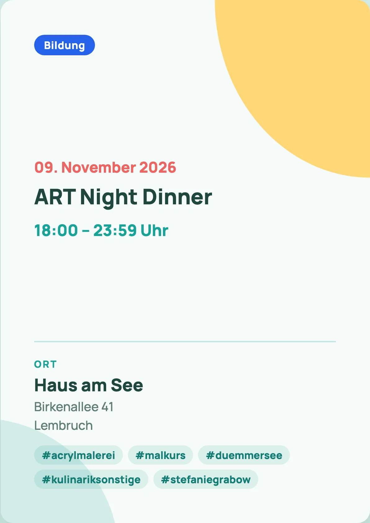 Veranstaltungsflyer