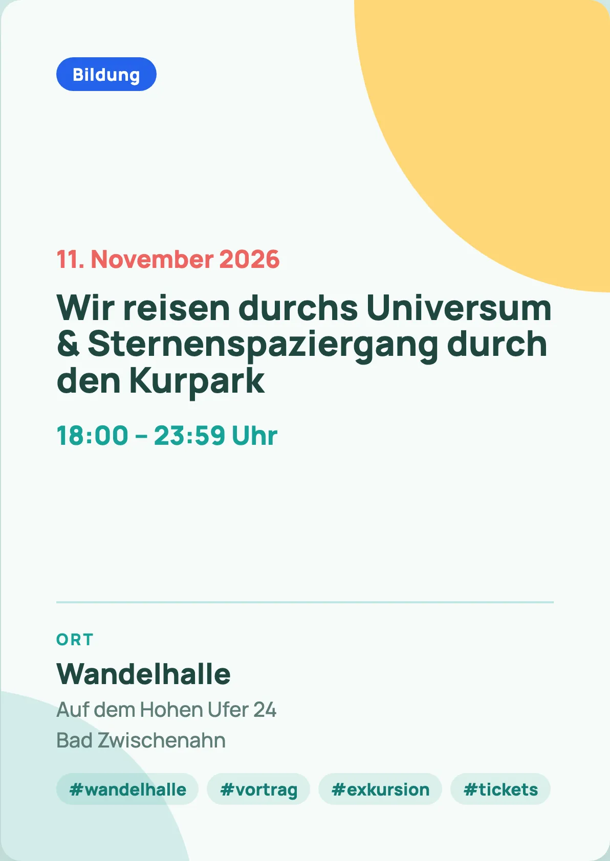 Veranstaltungsflyer