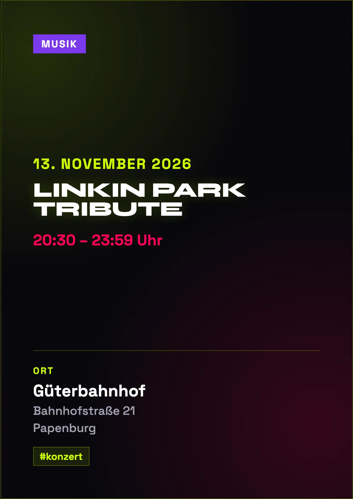 Veranstaltungsflyer