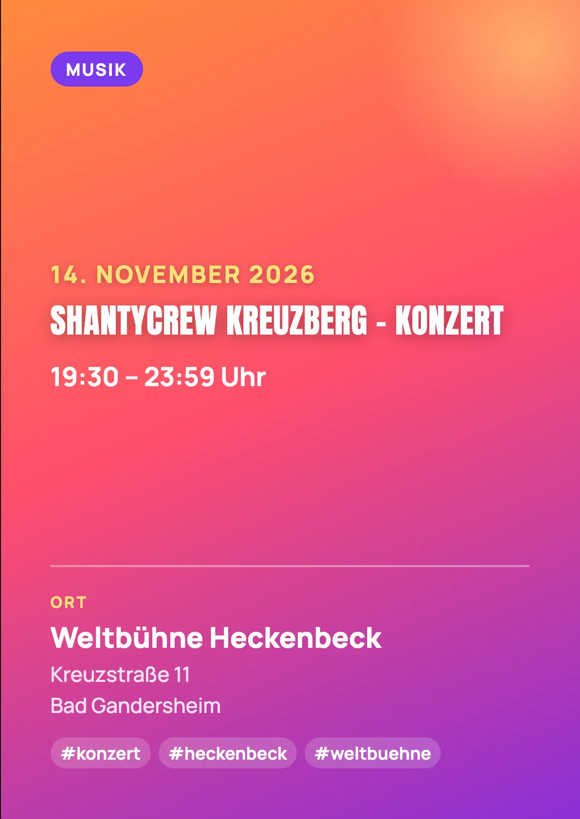 Veranstaltungsflyer