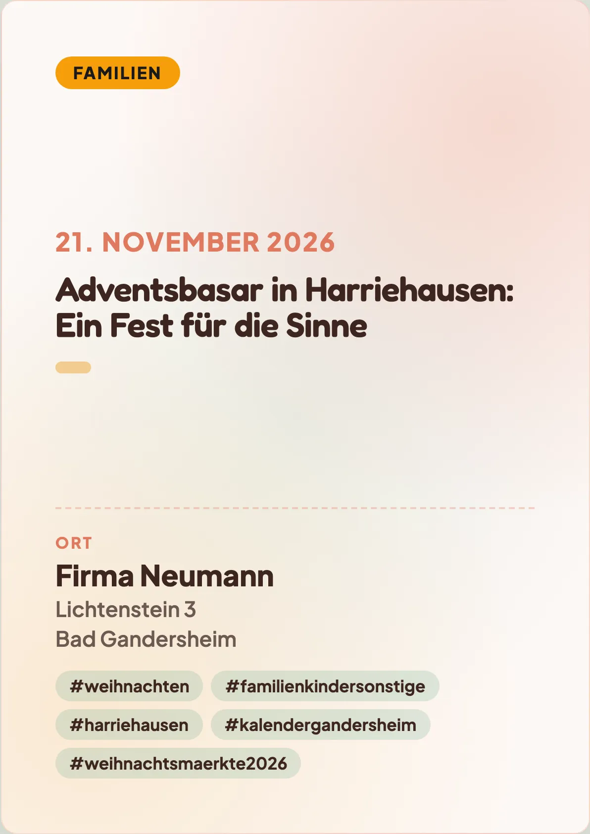Veranstaltungsflyer
