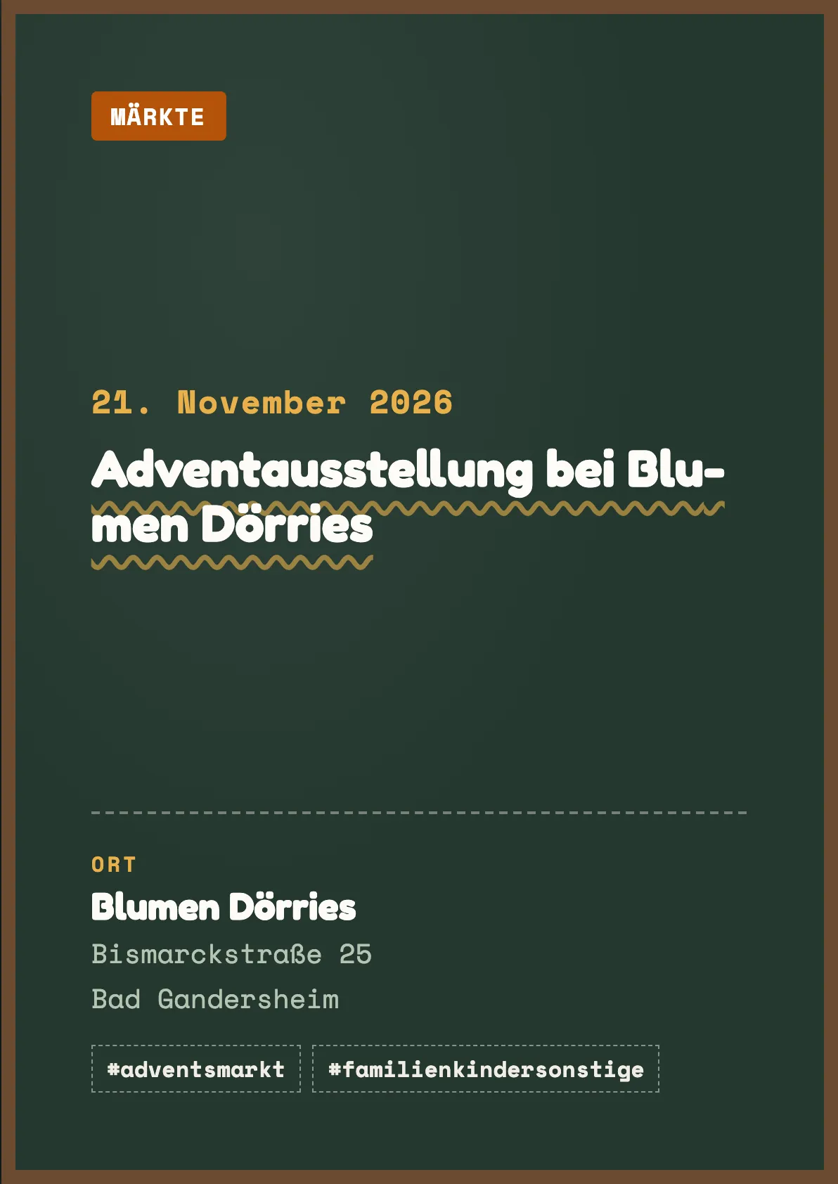 Veranstaltungsflyer