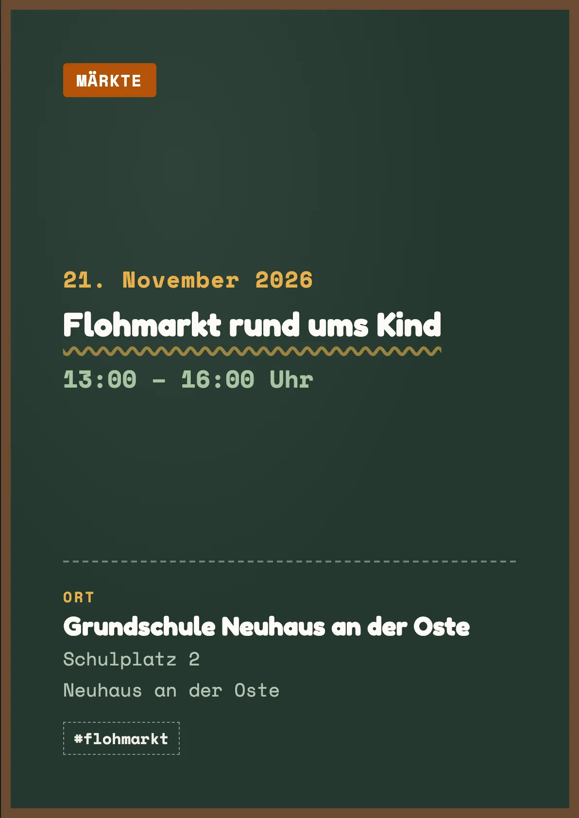 Veranstaltungsflyer