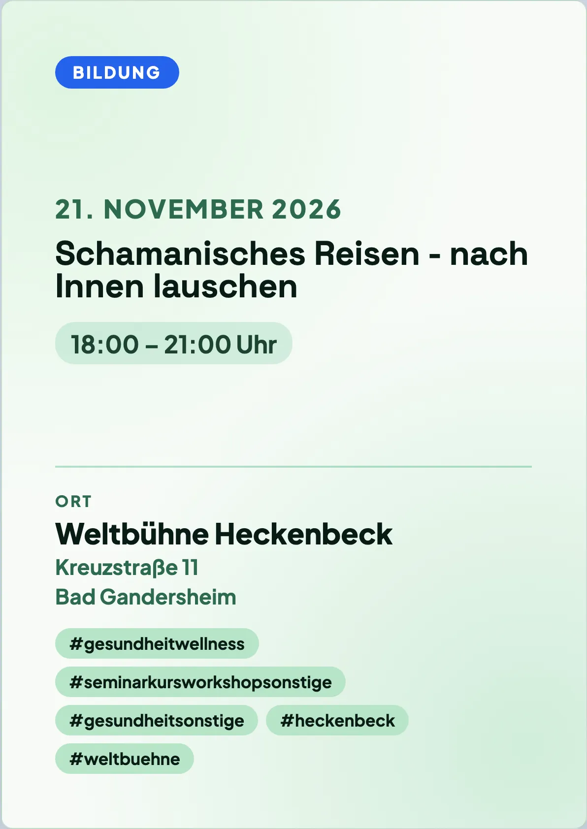 Veranstaltungsflyer