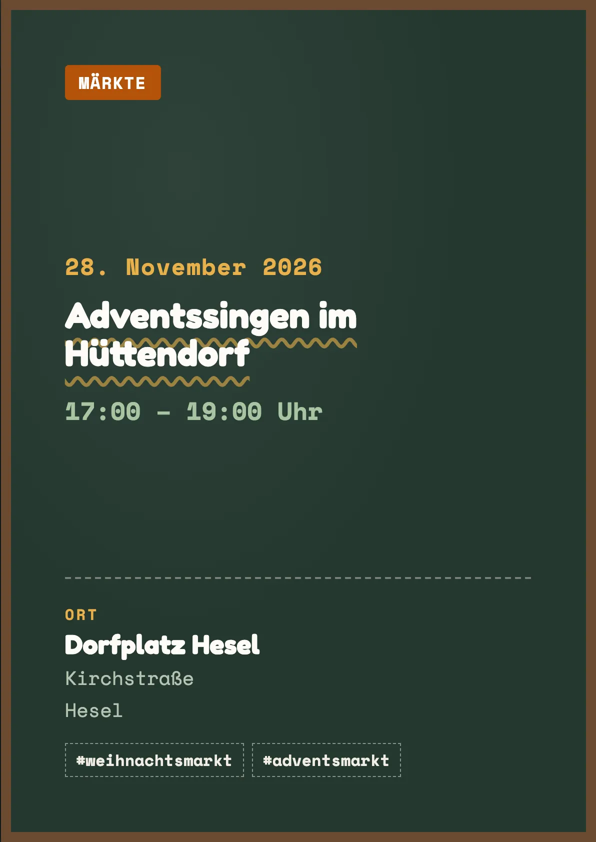 Veranstaltungsflyer