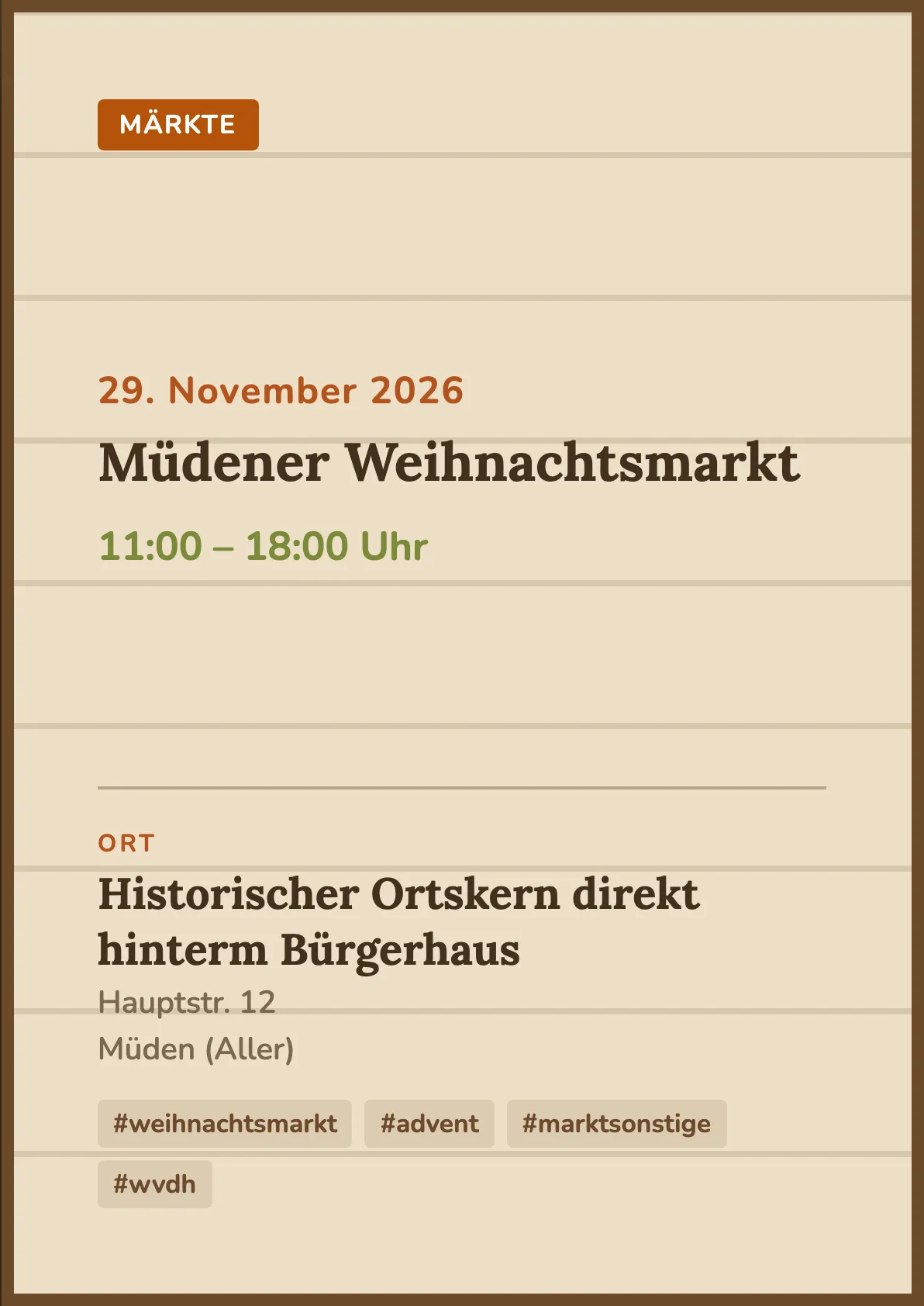 Veranstaltungsflyer