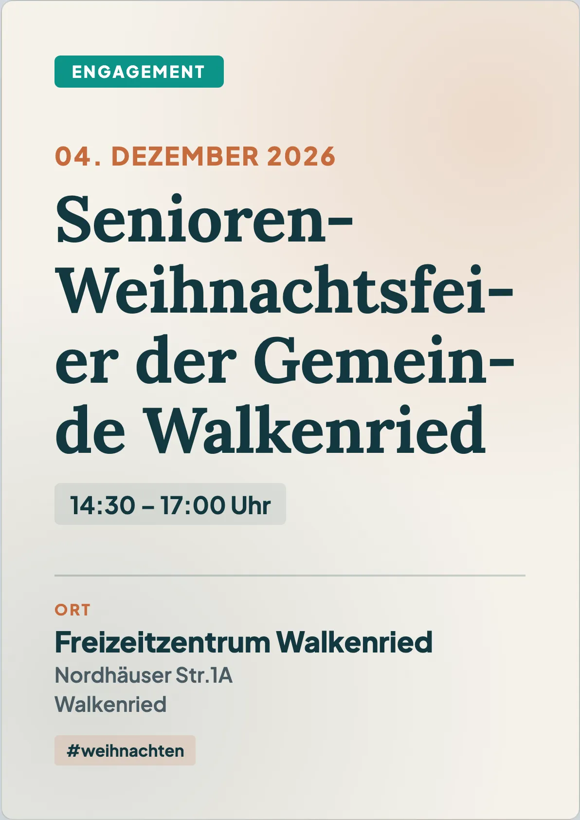 Veranstaltungsflyer