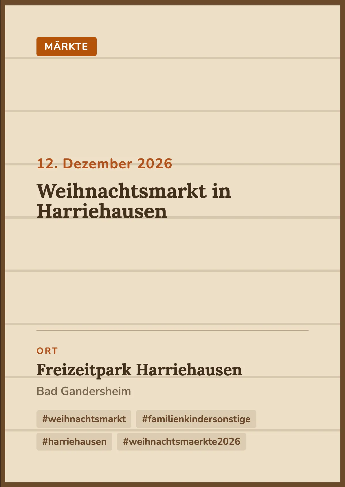 Veranstaltungsflyer