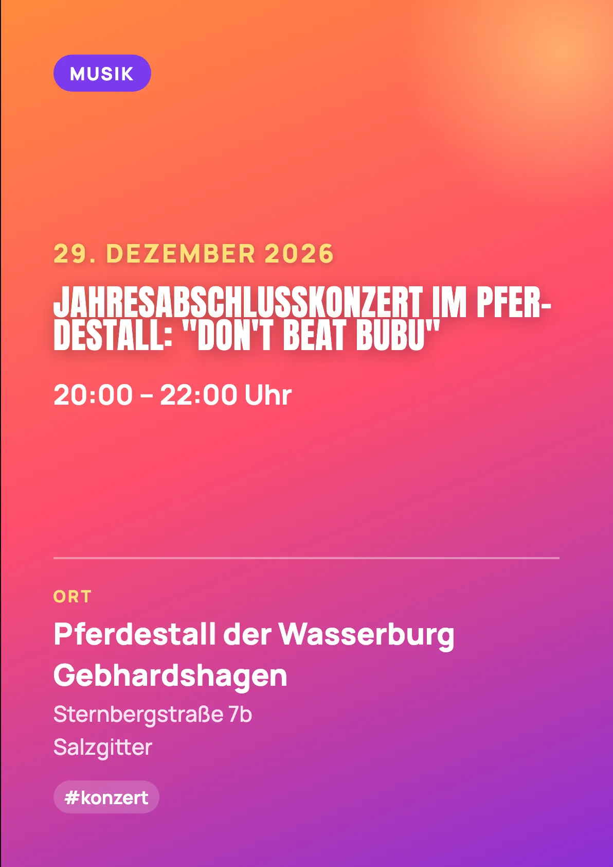 Veranstaltungsflyer