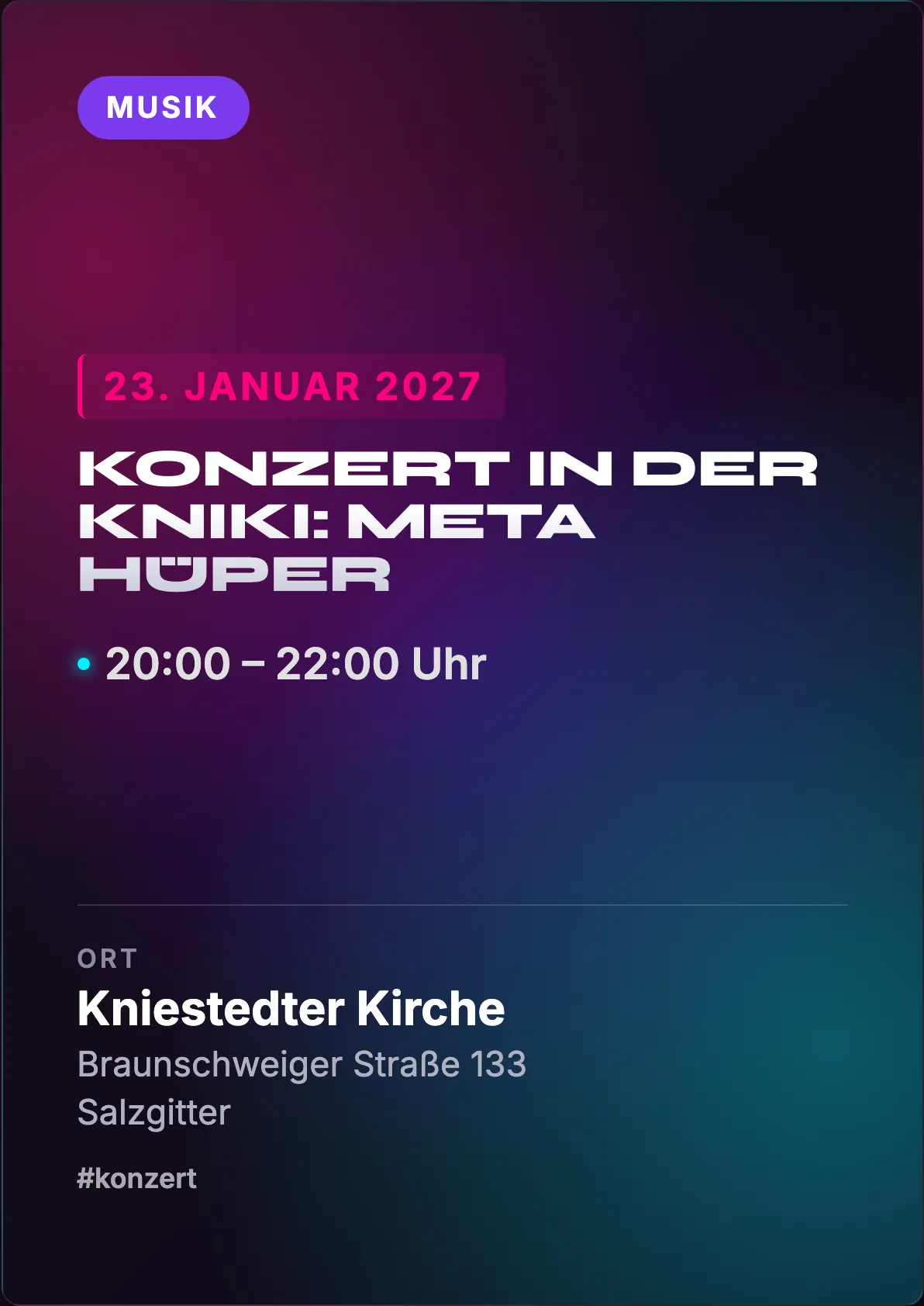 Veranstaltungsflyer