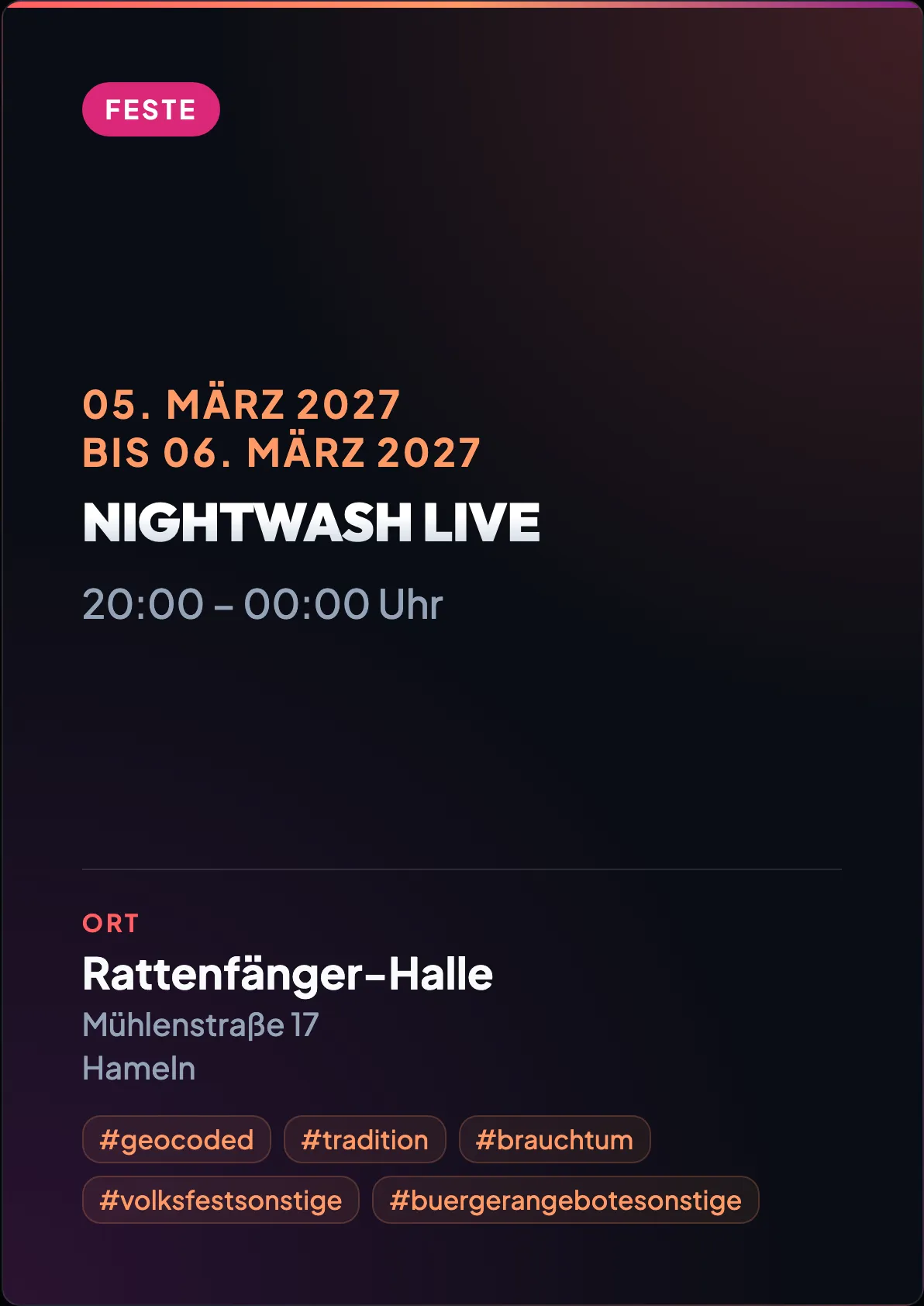 Veranstaltungsflyer