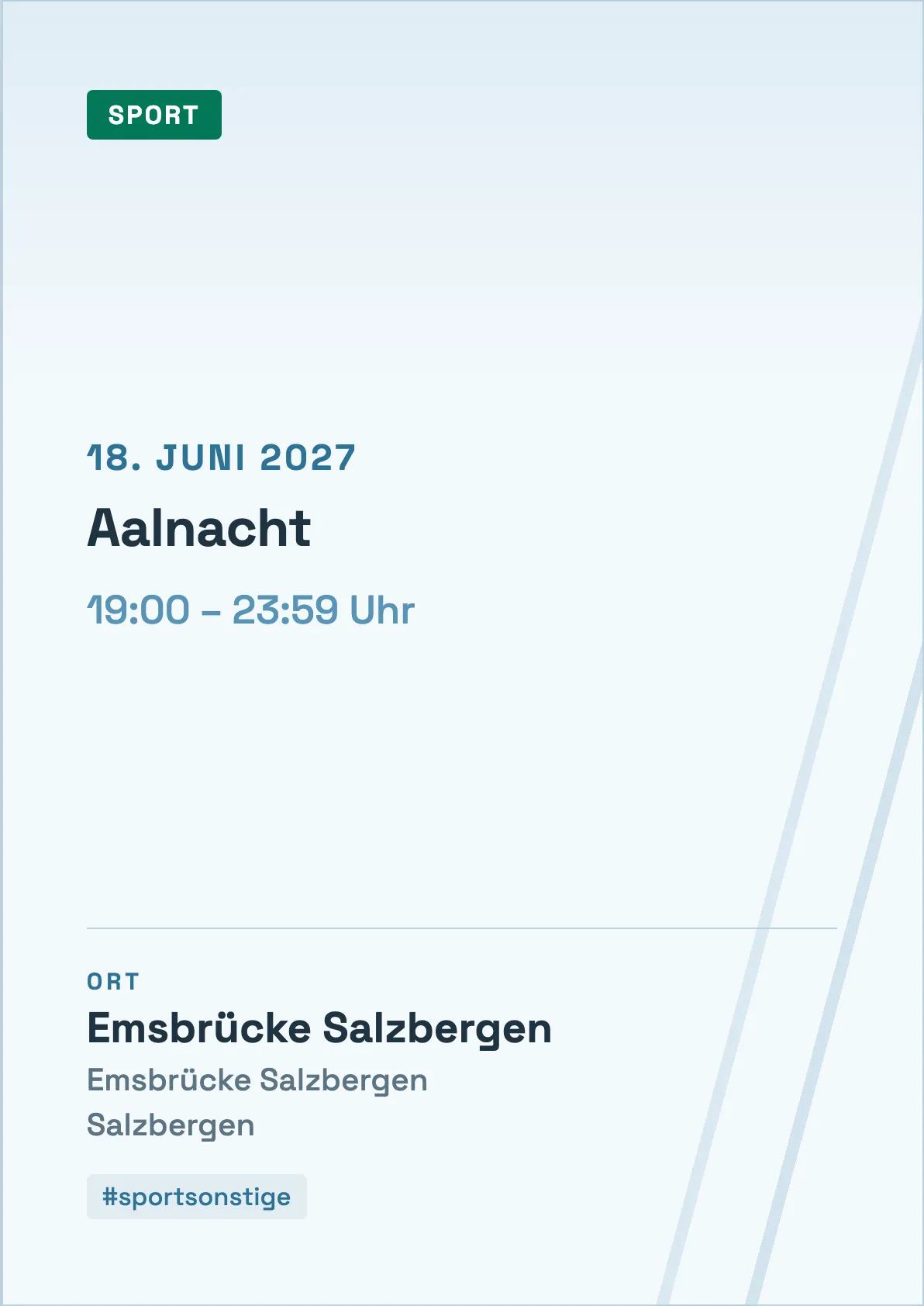 Veranstaltungsflyer