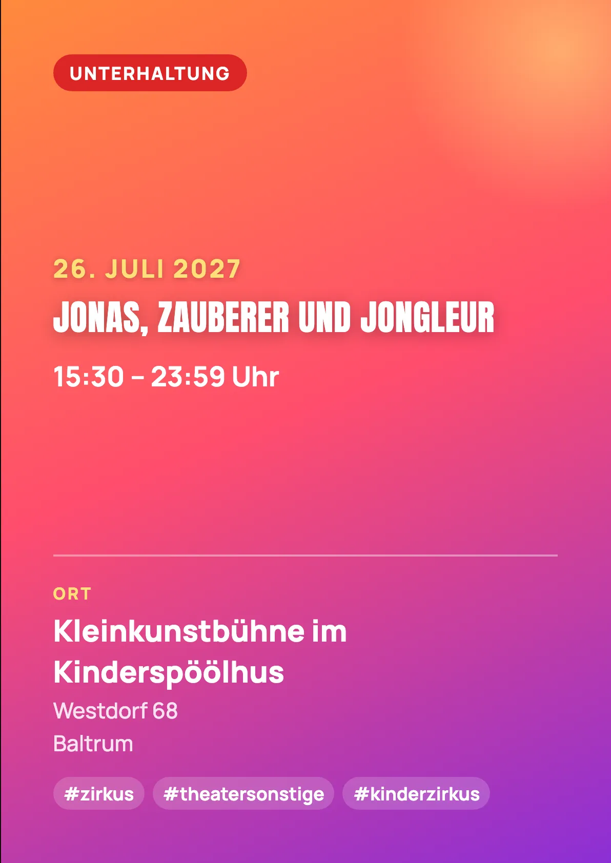 Veranstaltungsflyer