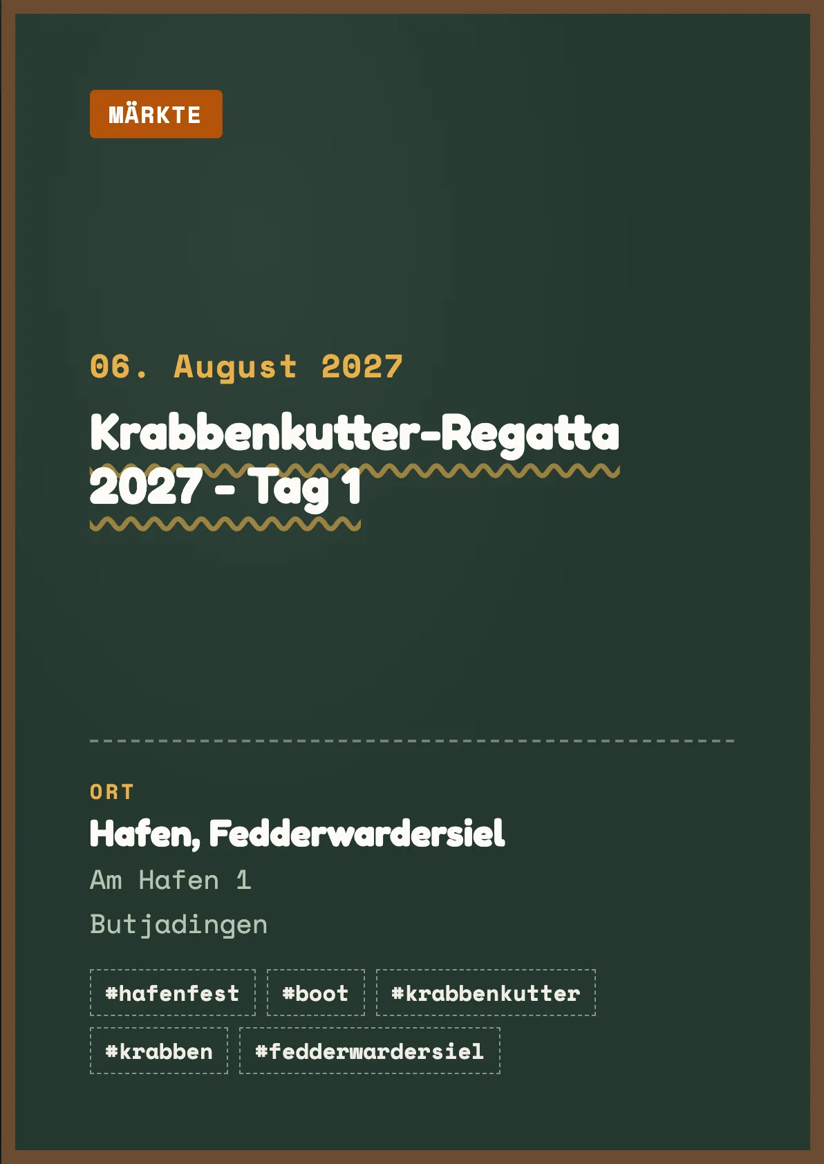 Veranstaltungsflyer