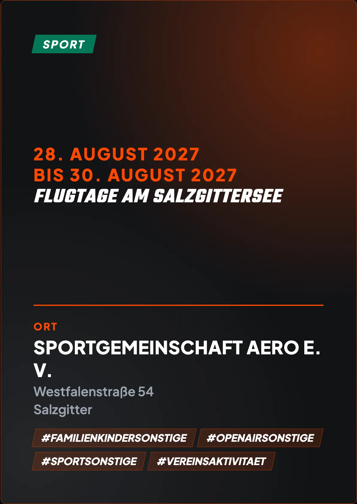 Veranstaltungsflyer