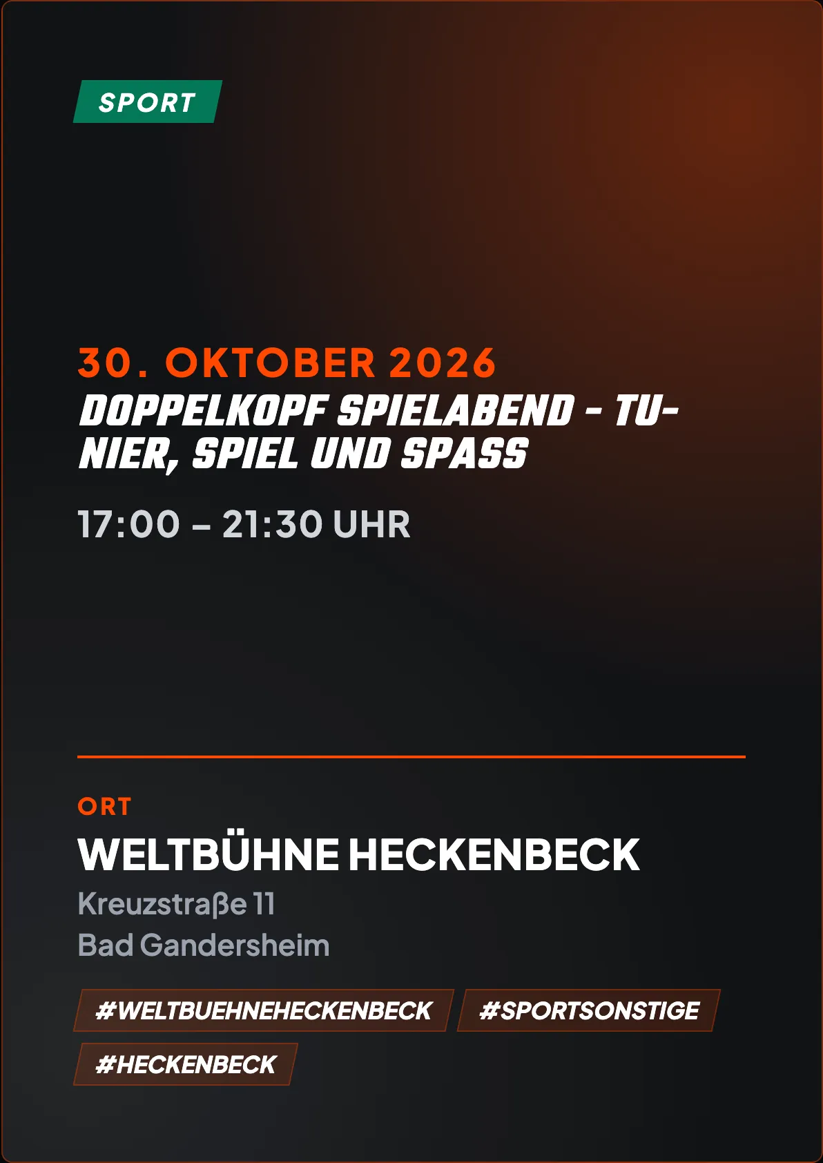 Veranstaltungsflyer