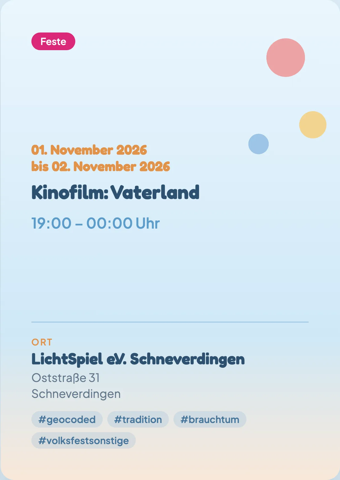 Veranstaltungsflyer
