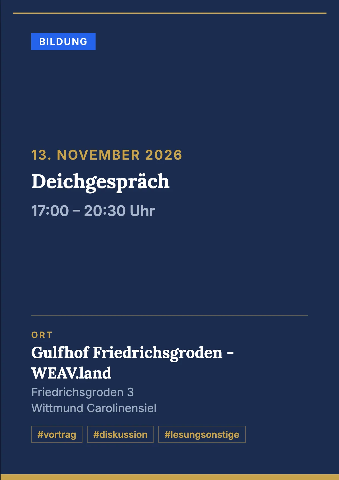 Veranstaltungsflyer
