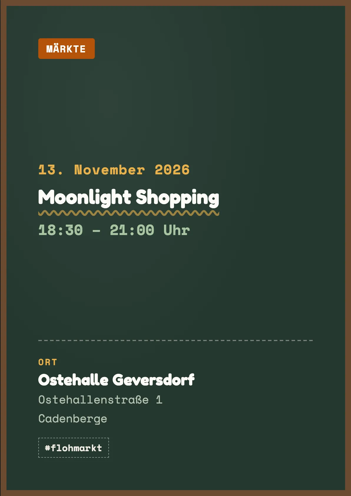 Veranstaltungsflyer