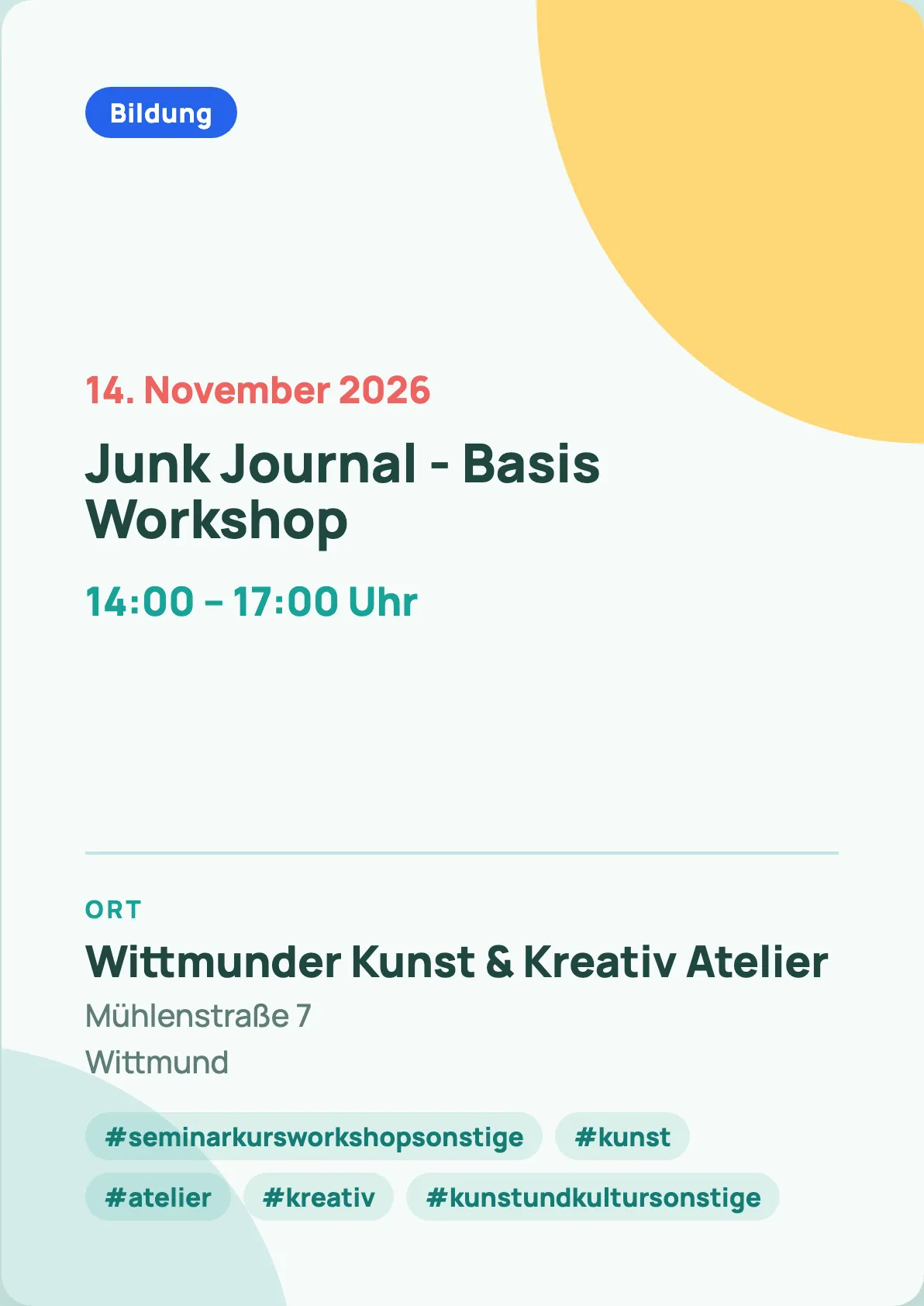 Veranstaltungsflyer