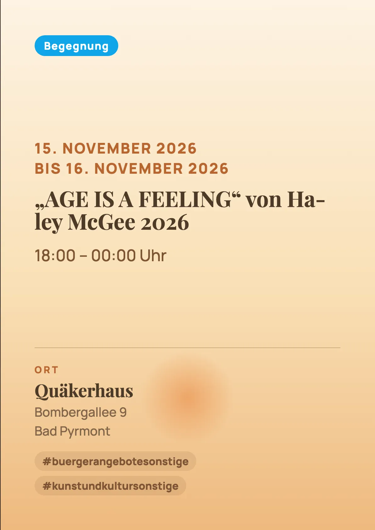 Veranstaltungsflyer