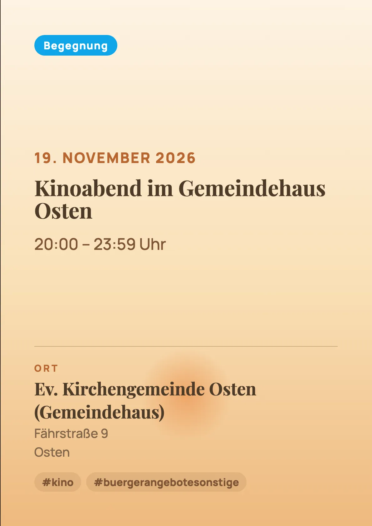 Veranstaltungsflyer