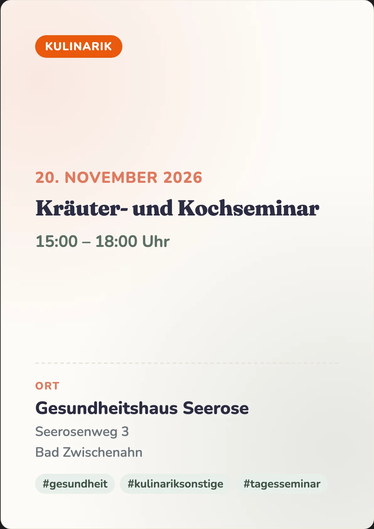 Veranstaltungsflyer