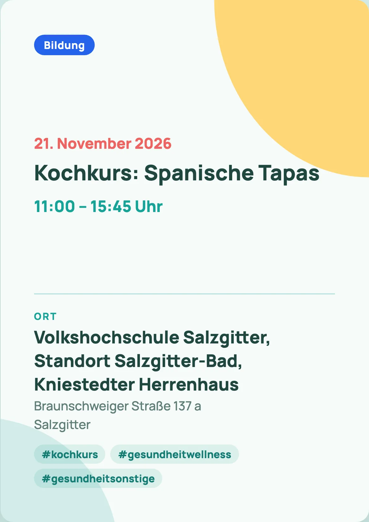 Veranstaltungsflyer